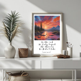 No Fim, Poster de citação de Sabedoria Motivaciona