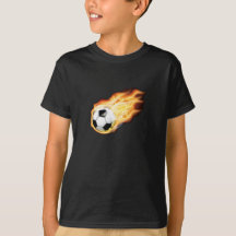 No fogo para a camisa do futebol