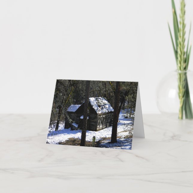 No frio inverno/Natal.... Cartão (Frente)