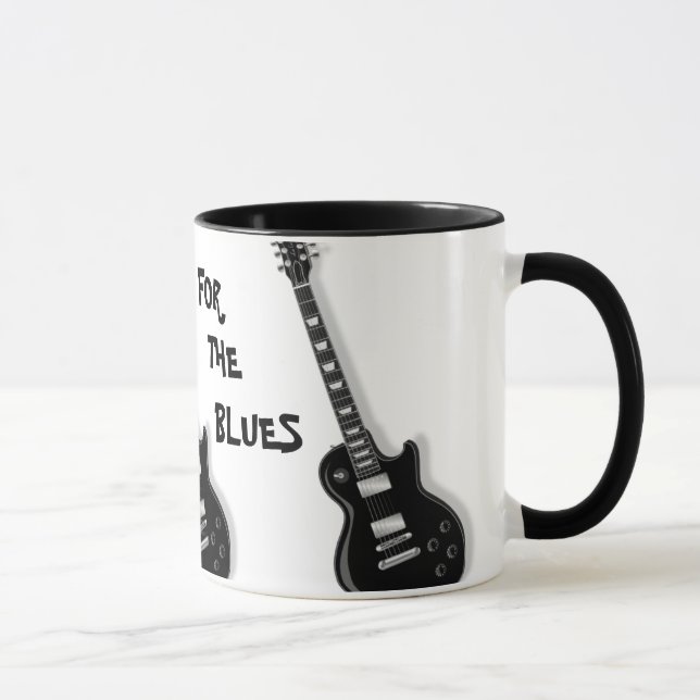 No HUMOR PARA a caneca cerâmica da guitarra dos (Direita)