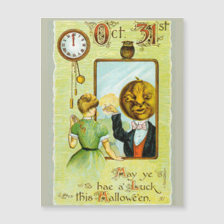 No início dos anos 1900, saudações Vintage Hallowe