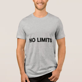 NO LIMITS – Expressive Caps Lock Typo T-Shirt