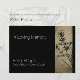 No Loving Memory Bamboo Funeral Anúncio