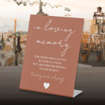 No Loving Memory Elegant Script Terracotta