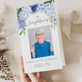 No Loving Memory Funeral Folheto do Programa Dobra