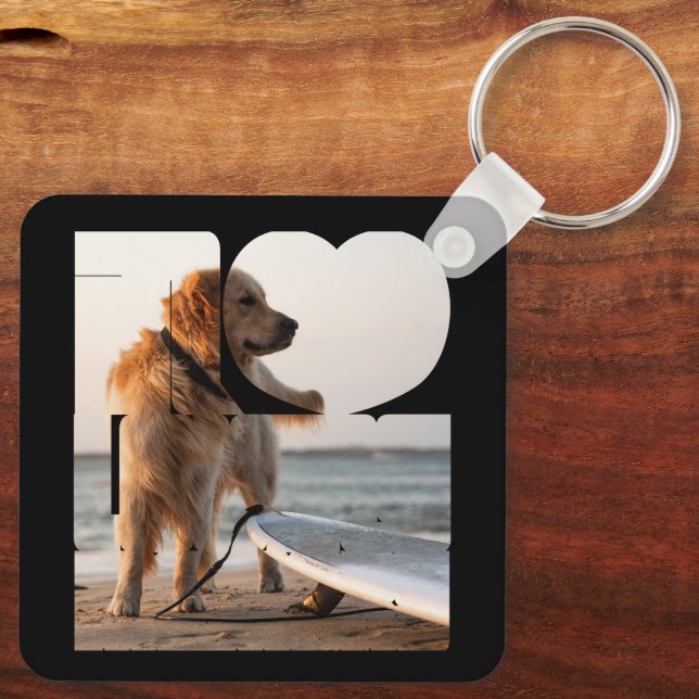 No Loving Memory Personalized Pet Photo Chaveiro (Verso)