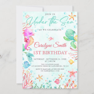 No Mar, Convites De Aniversário