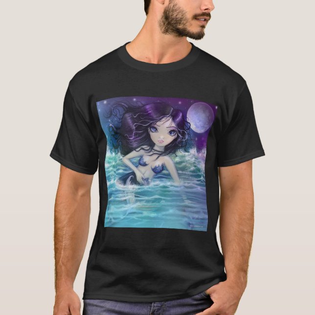 No meio da camiseta de sereia do Mar Suave (Frente)