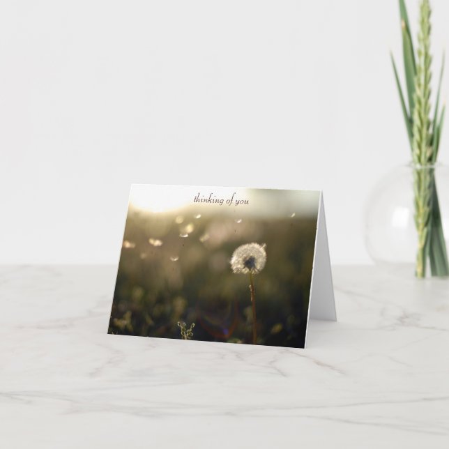 No meu cartão de pensamentos (Frente)