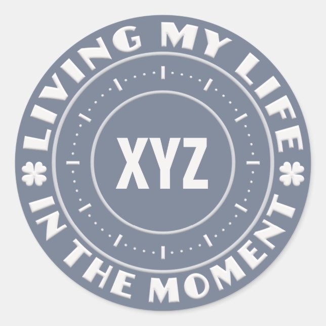 NO MOMENTO, autocolantes personalizados (Frente)