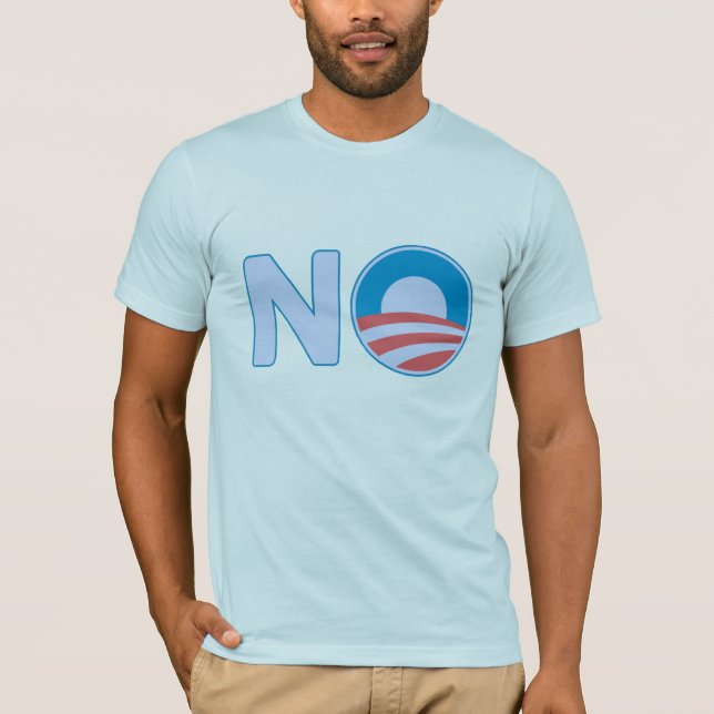 NO Obama Bella Canvas T-Shirt (Frente)