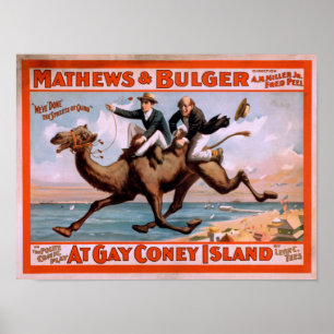 "No poster #4 da comédia musical de Coney Island