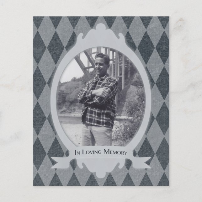 no serviço de funeral de memória amorosa (Frente)