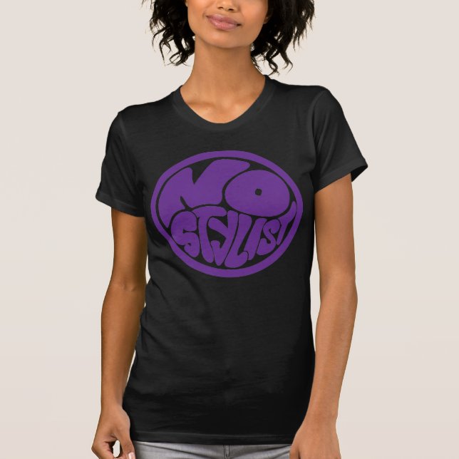 NO STYLIST single purp stealth black T-Shirt (Frente)
