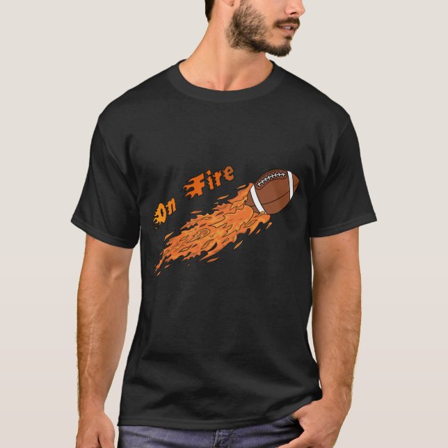No t-shirt do futebol do fogo (Frente)