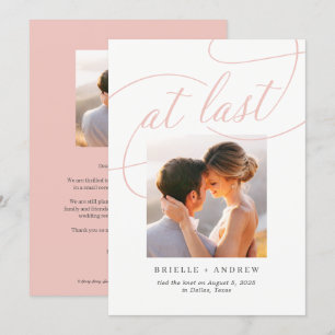 No Último Anúncio de Casamento de Cor Editável