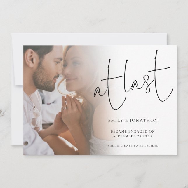 No Último Script de Anúncio de Noivado de Fotograf (Frente)