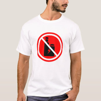 No Vaping Sign T-Shirt | Vape Free Zone Warning