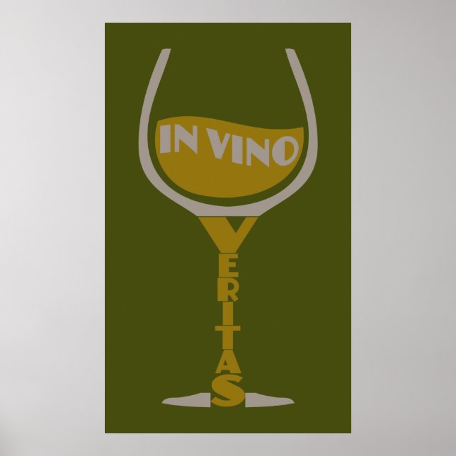 No Vino Veritas, poster personalizado (Frente)