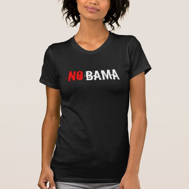 NOBAMA nenhum t-shirt de Obama (Frente)