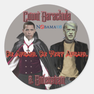 Nobama o Dia das Bruxas - etiquetas de Barackula &