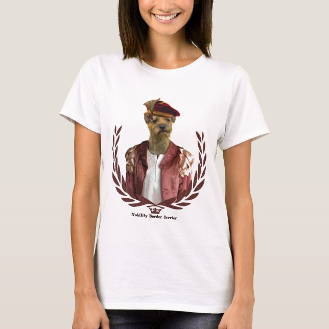 Nobreza do t-shirt de Terrier de beira (Frente)