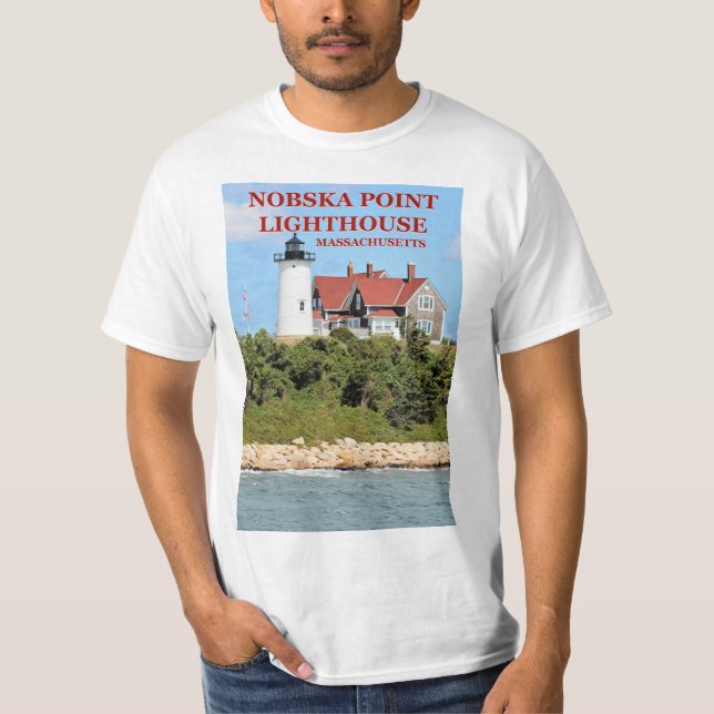 Nobska Point Lighthouse, Massachusetts T-Shirt (Frente)