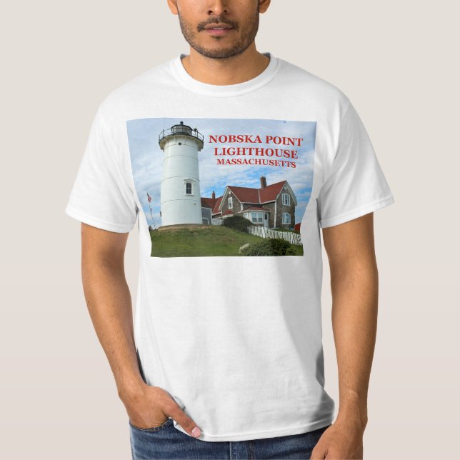 Nobska Point Lighthouse, Massachusetts T-Shirt (Frente)
