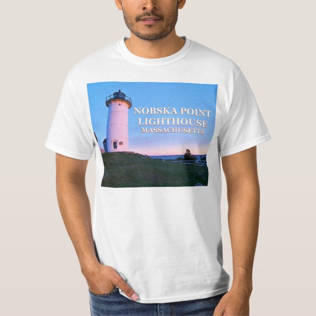 Nobska Point Lighthouse, Massachusetts T-Shirt (Frente)