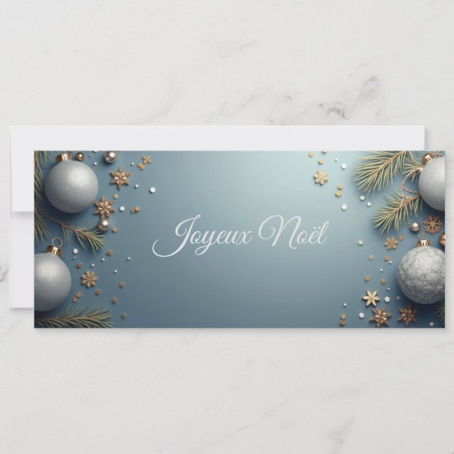 noël argent bleu   (Frente)