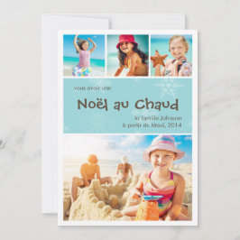 Noël au Chaud 4 carte de fotografia de férias