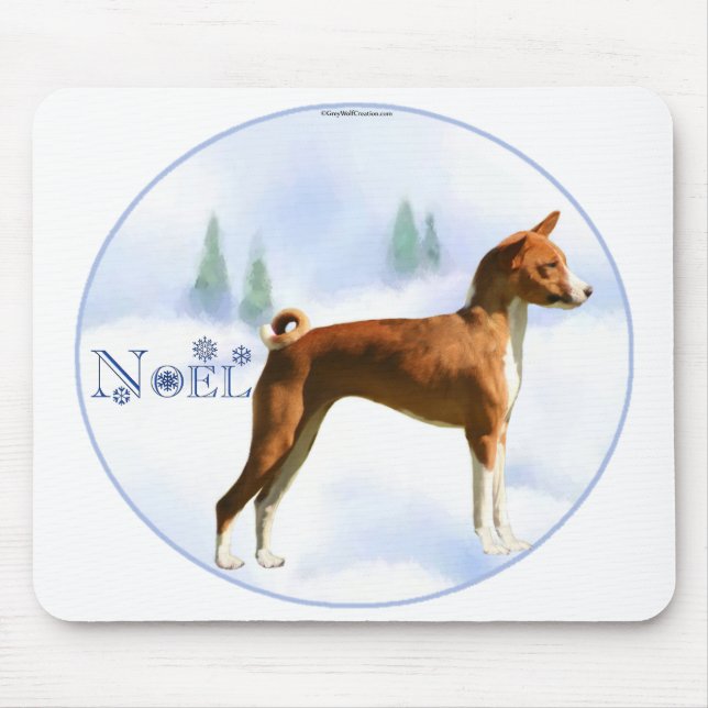 Noel Basenji Mousepad (Frente)