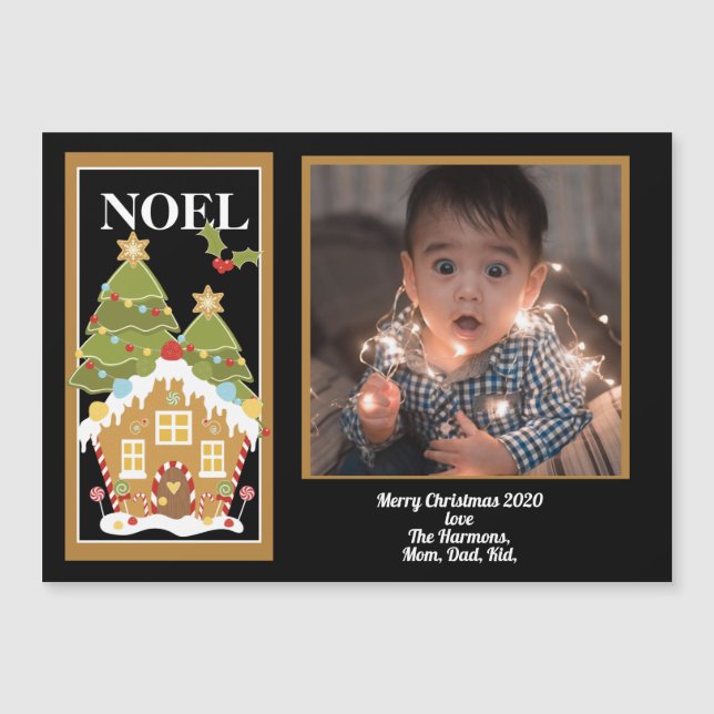 Noel Christmas Saudando Gingercake House Foto (Frente)