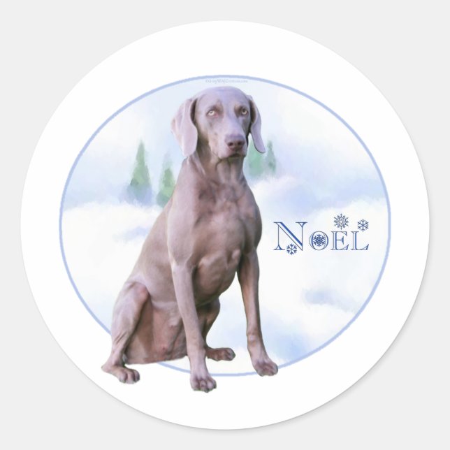 Noel do Weimaraner - Adesivo (Frente)
