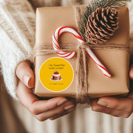 Noel Mais Doce Etiqueta de Confeitaria de Natal