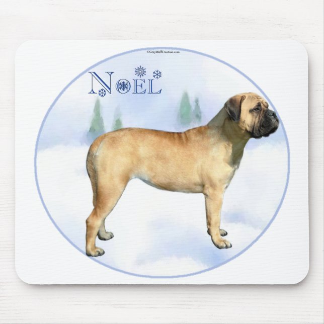 Noel Mousepad Bullmastiff (Frente)