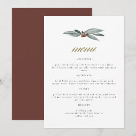 NOEL Winter Berry Natal Weday Menu