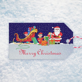 Noite Antes das Etiquetas de Presente de Natal