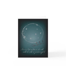 Noite antes do Natal, Cartão de Saudação Tradicion