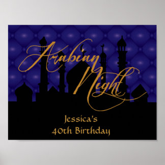 Noite Árabe, Poster do Partido aniversário de 40 a