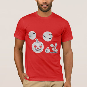 "Noite Assombrada: Horror Design de Camisa T"
