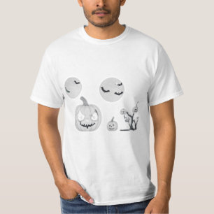 "Noite Assombrada: Horror Design de Camisa T"