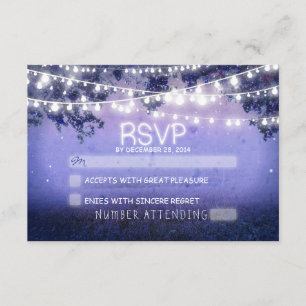 noite azul e lanternas casamento russo RSVP