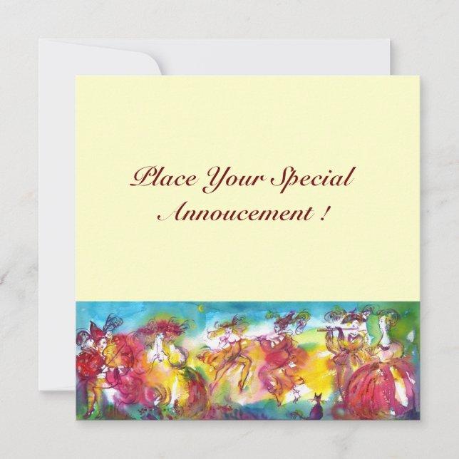 NOITE CARNÍVEL, Mardi Gras Masqureade, Dança, Músi (Frente)