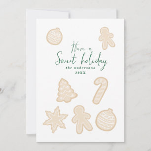 Noite da família do pão de gengibre de férias doce