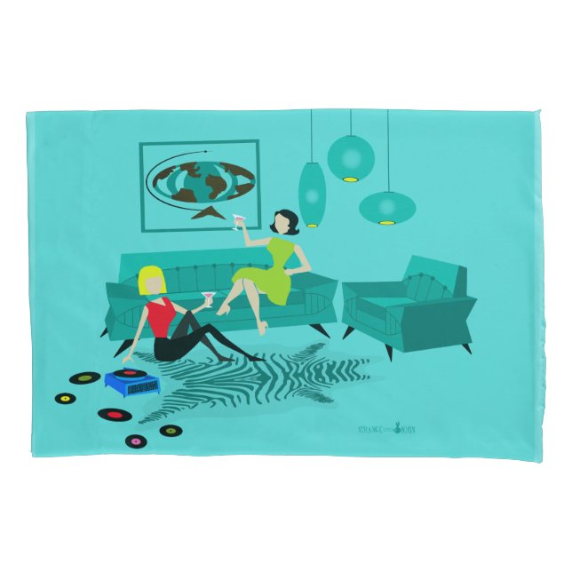 Noite da Garota Retro em Pillowcase (Frente)