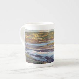 Noite de Athabasca - caneca da porcelana de osso