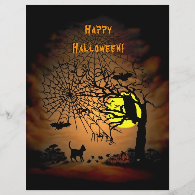 Noite de Halloween, Feliz Halloween! Flyer (Frente)