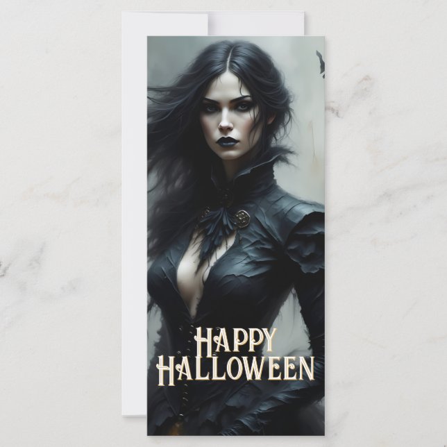 Noite de Halloween Gótica de Mistério (Frente)