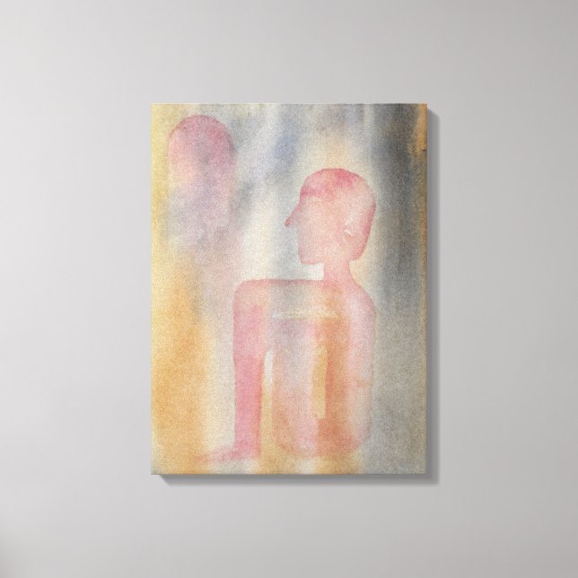 Noite De Impressão De Aquarela De Lua Vermelha (Frente)